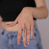 Mavi Taşlı Göz Yüzük - 3