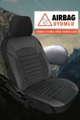 KURRA STORE Mazda 121  Uyumlu 5 KOLTUK TAM SET TAY TÜYÜ OTO KOLTUK KILIFI SİYAH thumbnail 4