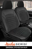 KURRA STORE Porsche Cayenne  Uyumlu 5 KOLTUK TAM SET TAY TÜYÜ OTO KOLTUK KILIFI SİYAH thumbnail 1