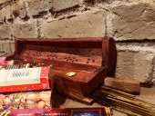 Ahşap Tütsülük  Ve 100 Adet Tütsü Çubuğu (Tütsü Kayığı HEDİYELİ) - 2