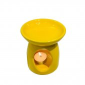 Dekoratif Sarı Seramik Buhurdanlık - 2