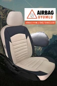 KURRA STORE Dacia Logan Mcv Ambiance 1.6 Lpg Euro5 5 Kisilik 2013  PİKE KUMAŞ TAM SET OTO KOLTUK KILIFI BEJ - 5