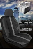 KURRA STORE Ford B-max Titanium 1.6i 105 Powershift E6 2019 VERUL SERİSİ TAM SET OTO KOLTUK KILIFI SİYAH - 3