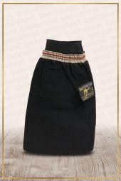 Lüx Krep Kese Lastikli Siyah - 1