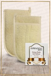 Kabak Lifi Kese Çift Taraflı El Geçmeli + Pirinç Kepeği Sabunu Banyo Hamam Kesesi Spa Seti - 1