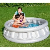 62002 Pompalı-Bestway 51080,Mega Gri Metalik Şişme Havuz-152x43cm - 1