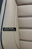 KURRA STORE Volkswagen Passat 1.4 Tsi Act Bmt 150 Highline 2016 Trend Serisi  DERİ Oto Koltuk Kılıfı Bej - 5