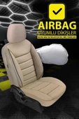 KURRA STORE Volkswagen Amarok Aventura 3.0 V6 Tdi 224 Ov 2018 Trend Serisi Tay Tüyü Oto Koltuk Kılıfı BEJ - 3