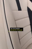 KURRA STORE Kia Magentis (facelift 2008) 2.4 Cvvt (177 Hp) 2009 Trend Serisi Tay Tüyü Oto Koltuk Kılıfı BEJ - 6