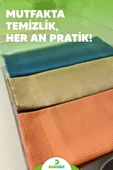 euroist 6 ADET Temizlik Bezi - Mikrofiber, Cam, Ayna, Mutfak, Banyo, Araç Temizlik Bezi (40x60 / 30x40CM) - 7
