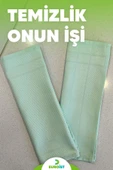euroist 2'li Mikrofiber Temizlik Bezi - Cam, Ayna, Mutfak, Banyo, Araç Genel Temizlik Bezi (30/40 CM) YEŞİL - 5