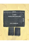 euroist 3 Adet Mikrofiber Araba Kurulama Bezi, Oto Kurulama Havlusu, Temizlik Havlu, 420 GSM, 70x50 CM - 2