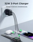 Joyroom TCF10 1 Usb 2 Type-c Çıkışlı 32w Şarj Adaptörü - 3