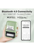Niimbot B21S Bluetooth Termal Etiket Yazıcı - Yeşil - 3