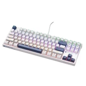 Machenike K500B-B87 Kablolu Blue Switch RGB Beyaz İngilizce Gaming Klavye - 3