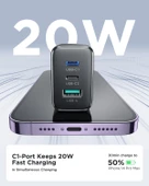 Joyroom TCF10 1 Usb 2 Type-c Çıkışlı 32w Şarj Adaptörü - 7