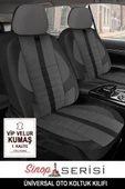 KURRA STORE Citroen Ax  Uyumlu 5 KOLTUK TAM SET VİP KUMAŞ OTO KOLTUK KILIFI SİYAH thumbnail 1