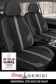 KURRA STORE Dacia Logan Mcv Ambiance 1.6 Lpg Euro5 5 Kisilik 2012 VERUL SERİSİ TAM SET OTO KOLTUK KILIFI SİYAH - 1
