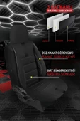 KURRA STORE Mercedes-benz /8 (w115) 200 (115.015) (86 Hp) 1969 Trend TAY TÜYÜ Oto Koltuk Kılıfı SİYAH - 2