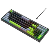 Everest KB-98 SILENT Siyah/Gri/Yeşil SESSİZ Rainbow Q Membrane Oyuncu Klavyesi - 2