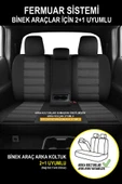 KURRA STORE Ford Kuga Titanium 1.6 Ecoboost 180 4wd A/t 2014 Trend JAKAR Oto Koltuk Kılıfı SİYAH - 5