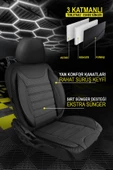 KURRA STORE Citroen Xsara Coupe N0 2.0 Vts 16v 163 Hp 2003 Trend JAKAR Oto Koltuk Kılıfı SİYAH - 2