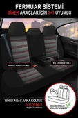 KURRA STORE Volkswagen Caddy Maxi Van 2.0 Tdi Scr Bmt 102 2018 Trend JAKAR Oto Koltuk Kılıfı KIRMIZI - 4