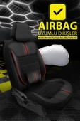KURRA STORE Dacia Logan Mcv Ambiance 1.6 Lpg Euro5 7 Kisilik 2011 Trend Carbon Oto Koltuk Kılıfı Kırmızı - 4