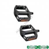 Hsgl Bisiklet Geniş Bilyalı Reflektörlü Siyah Pedal - 5