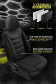 KURRA STORE Lexus Ct 200h 1.8 16v (136 Hp) Hybrid E-cvt 2013 Trend Serisi  DERİ Oto Koltuk Kılıfı SİYAH - 2