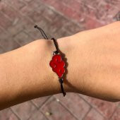 Naruto Sharingan Uzamaki Kırmızı Bulut Ayarlanabilir Bileklik - 1