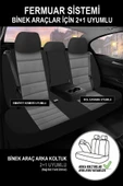 KURRA STORE Kia Quoris I (facelift 2015) 3.8 Gdı V6 (334 Hp) 2018 Trend Serisi Tay Tüyü Oto Koltuk Kılıfı Füme - 3