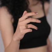 Taşlı Simetri Yüzük - 2