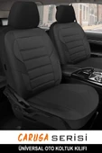 KURRA STORE Citroen Xsara Picasso  Uyumlu 5 KOLTUK TAM SET pike KUMAŞ OTO KOLTUK KILIFI SİYAH - 1