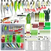 Valkyrie 122 Parça Kutulu Balık Olta Yem Seti Rapala Silikon Kaşık İğne Tatlı Tuzlu Su Spin Olta Seti - 3