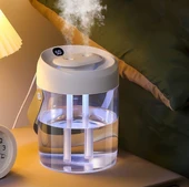 2L Büyük Kapasiteli Çift Sprey Dijital Ekranlı Hava Işıklı Difüzör Nemlendirici A15 HUMEDİFER - 1