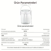 2L Büyük Kapasiteli Çift Sprey Dijital Ekranlı Hava Işıklı Difüzör Nemlendirici A15 HUMEDİFER - 5