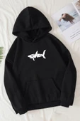 Unisex Shark Baskılı Oversize Sweatshirt - 5