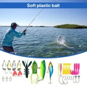 Valkyrie 122 Parça Kutulu Balık Olta Yem Seti Rapala Silikon Kaşık İğne Tatlı Tuzlu Su Spin Olta Seti - 4