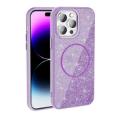 Apple iPhone 14 Pro Max Kılıf M-safe Şarj Özellikli Parlayan Simli Zore Okso Kapak thumbnail 1