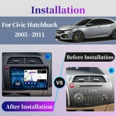 DVNOX HONDA CIVIC 2006-2011 MULTİMEDYA NAVİGASYON USB KAMERA CARPLAYER thumbnail 2