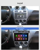 DARWİLL FORD FIESTA 2006-2011 MULTİMEDYA NAVİGASYON USB KAMERA CARPLAYER 4 RAM thumbnail 2
