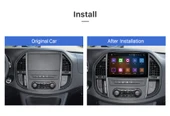 Navigold MERCEDES BENZ VITO W639 2010-2015 MULTİMEDYA NAVİGASYON USB KAMERA CARPLAYER 6 RAM thumbnail 2