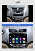 DARWİLL HYUNDAI ACCENT BLUE 2011-2016 MULTİMEDYA NAVİGASYON USB KAMERA CARPLAYER 6 RAM - 2