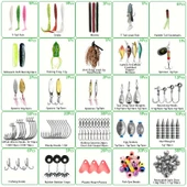 Valkyrie 296 Parça Kutulu Komple Balık Olta Seti Silikon Rapala Kurbağa İğne Kurşun Tatlı Tuzlu Su - 3