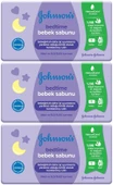 Johnsons Baby Bedtime Natural Bebek Sabunu 90GR (3 Lü Set) thumbnail 1