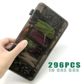 Valkyrie 296 Parça Kutulu Komple Balık Olta Seti Silikon Rapala Kurbağa İğne Kurşun Tatlı Tuzlu Su - 6