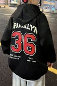 Erkek 36 Brooklyn Baskılı Oversize Sweatshirt thumbnail 2