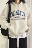 Unisex Arlington Baskılı Oversize Sweatshirt thumbnail 3