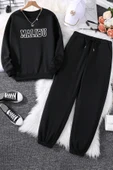Unisex Malibu Baskılı Bisiklet Yaka Eşofman Takımı - 1